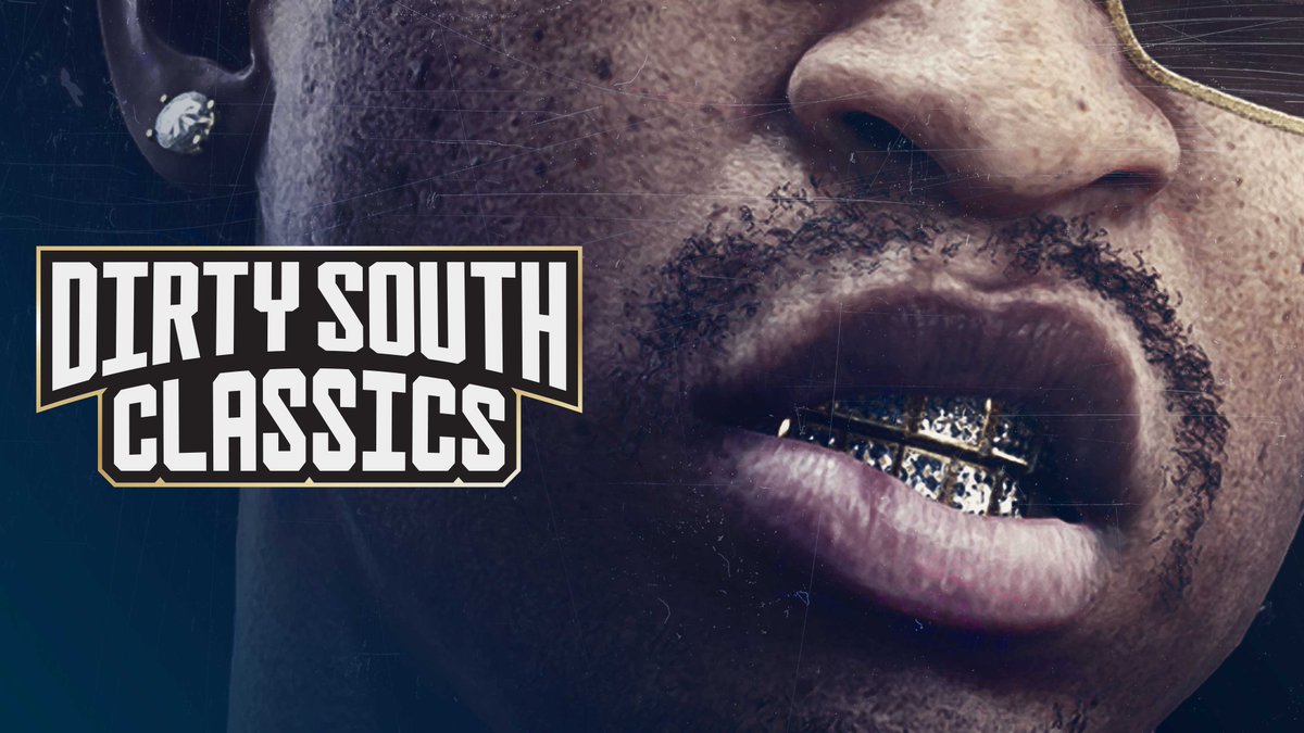 Промоарт радиостанции Dirty South Classics из GTA VI с логотипом станции и крупным планом персонажа