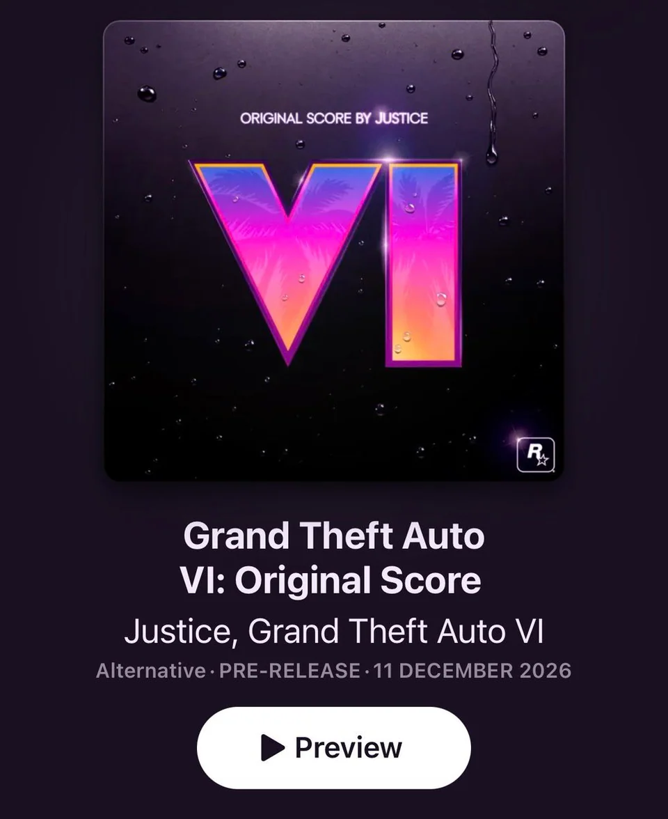 Саундтрек Justice для GTA VI получит 50 треков и выйдет 11 декабря